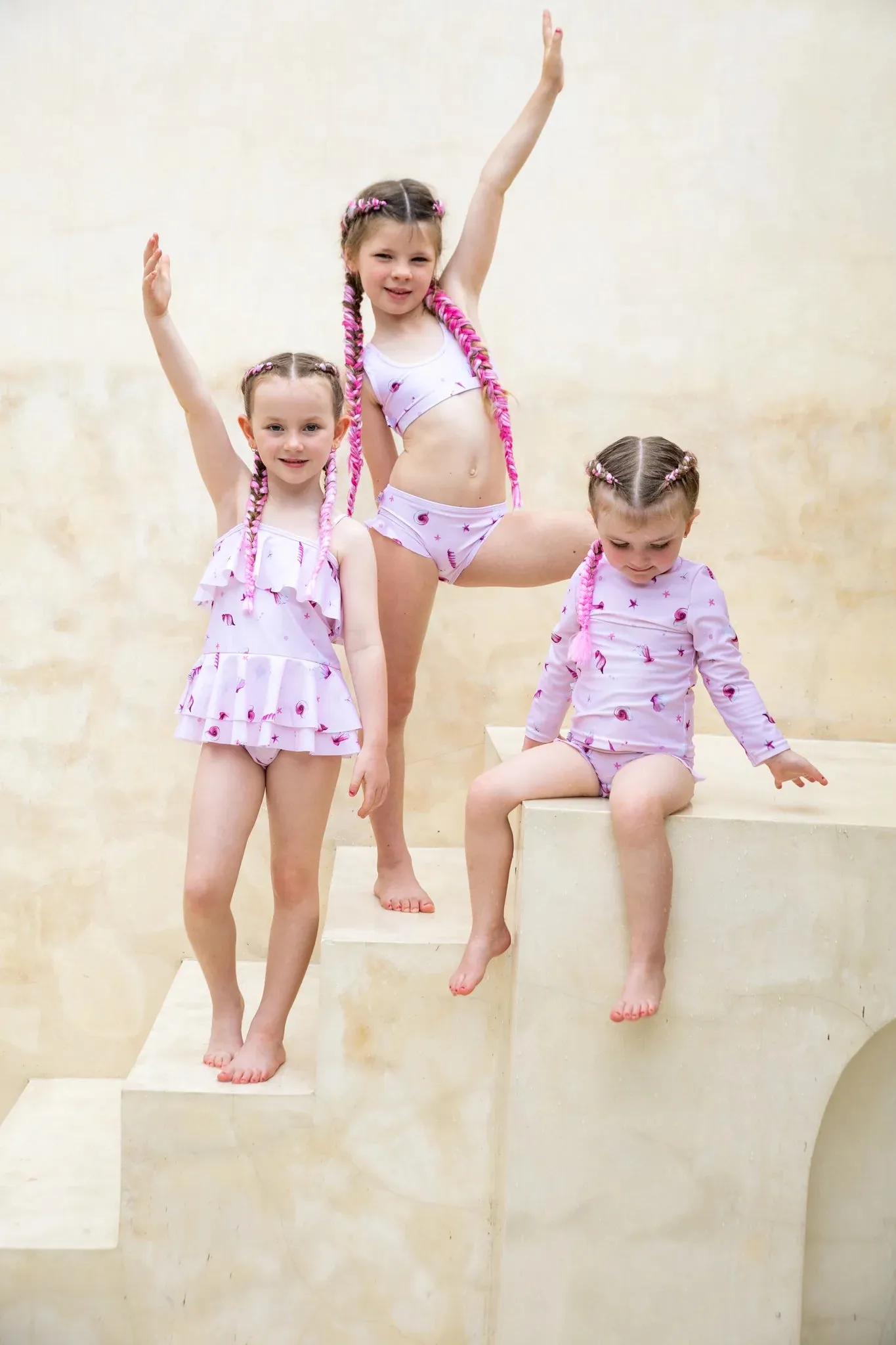 Tales Of The Sun - Girls Strappy One Piece Swimsuit | Seashells
