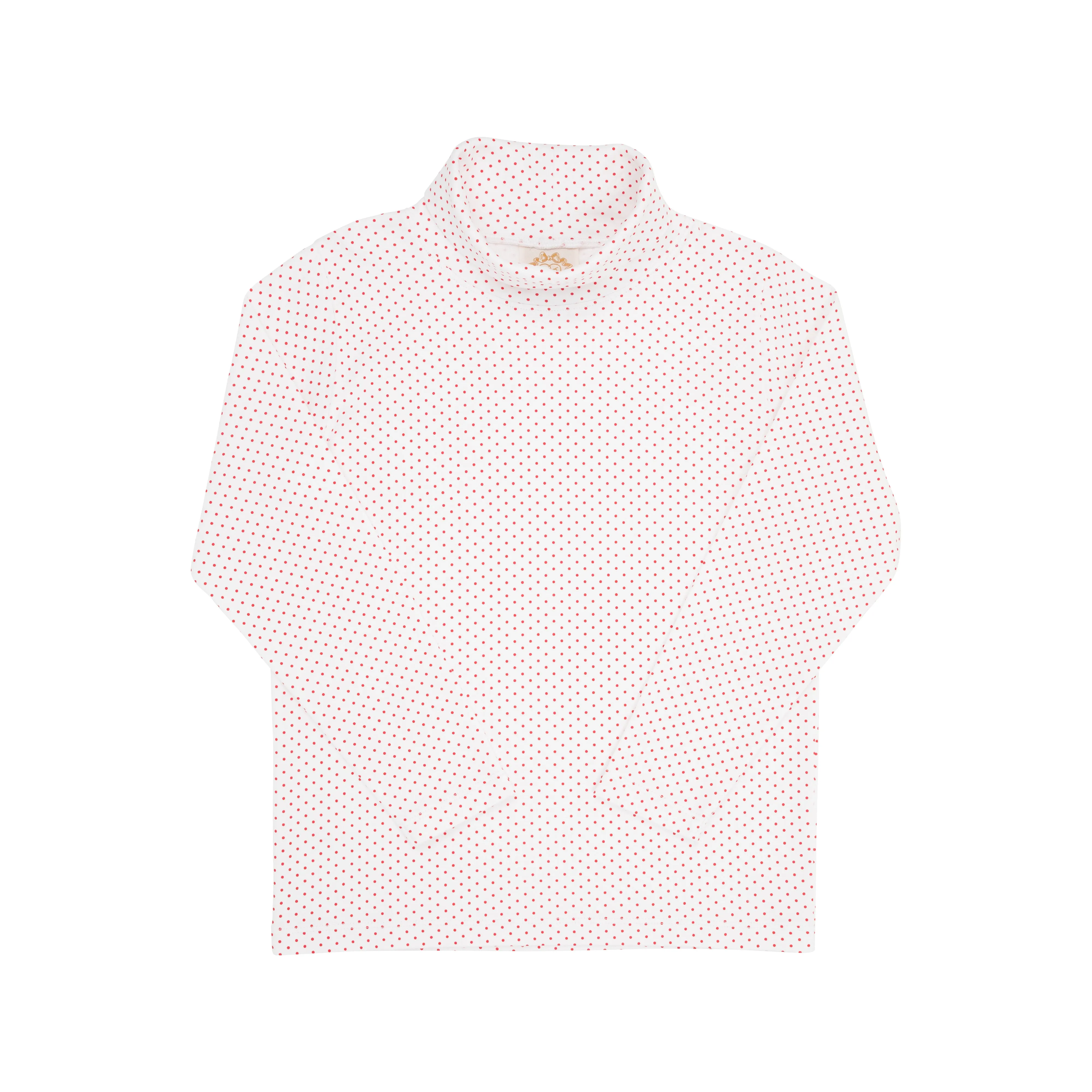Tatum's Turtleneck & Onesie - Richmond Red Microdot