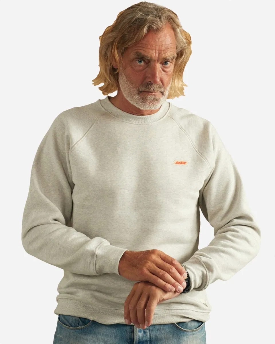 Tech Tværs Crewneck - Snow Melange