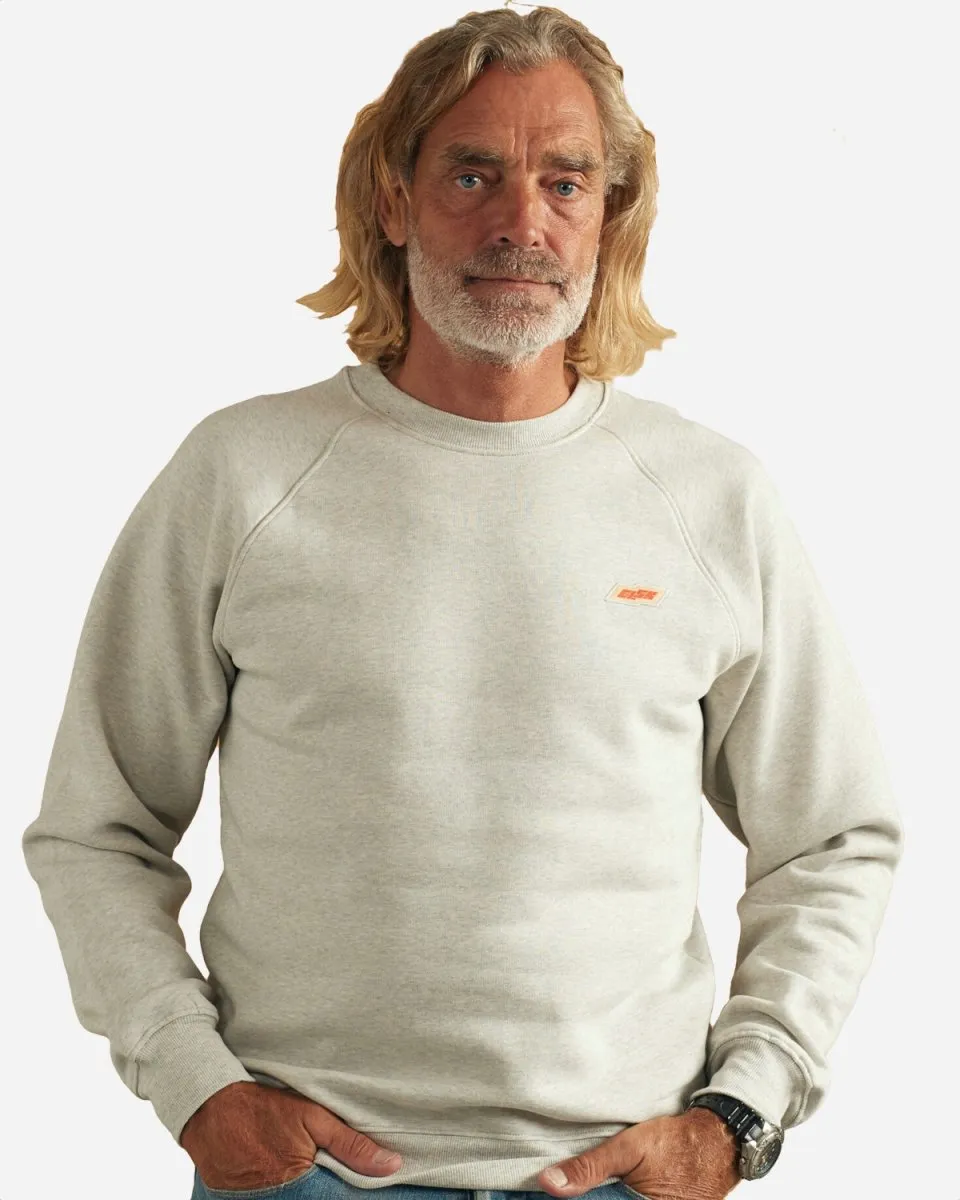 Tech Tværs Crewneck - Snow Melange