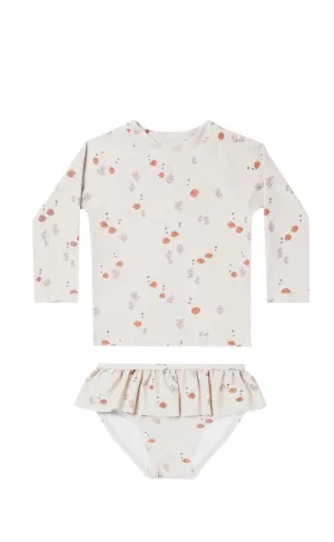 The Rashguard Swimsuit Set by Rylee   Cru - Natural - BABY