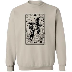 The Witch Tarot Card Crewneck Pullover Sweatshirt
