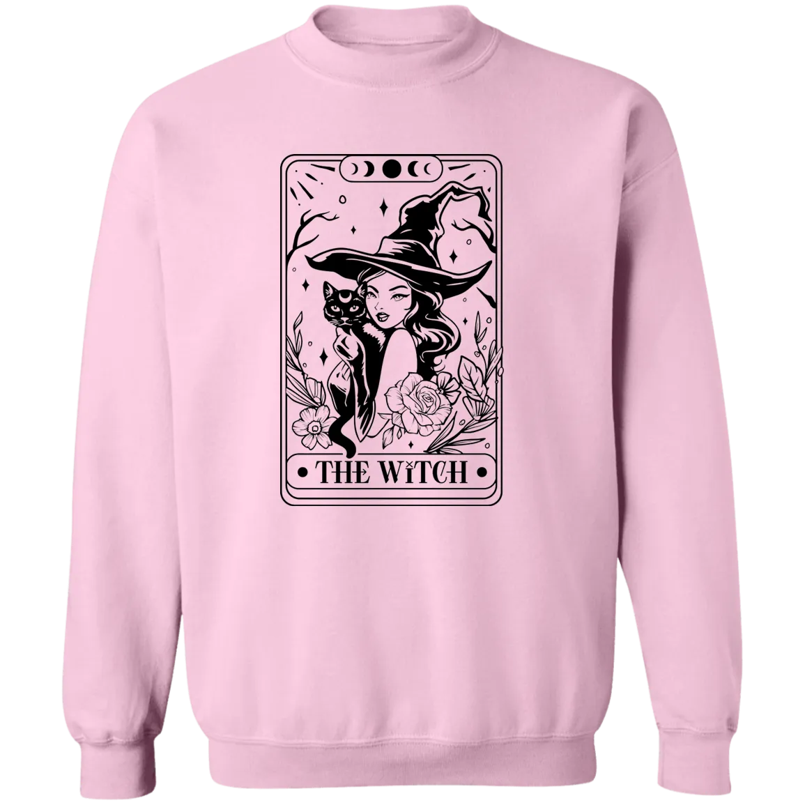 The Witch Tarot Card Crewneck Pullover Sweatshirt