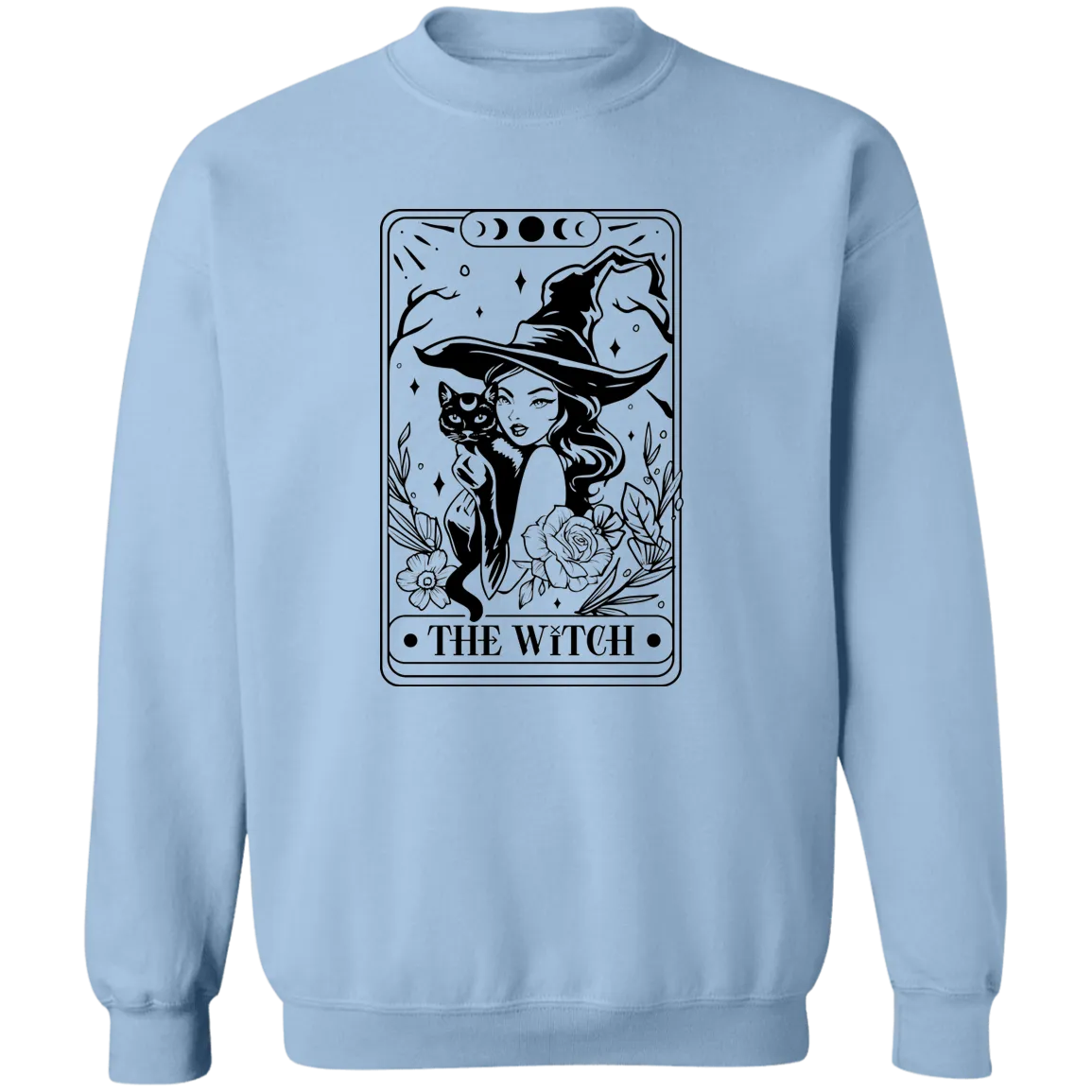 The Witch Tarot Card Crewneck Pullover Sweatshirt