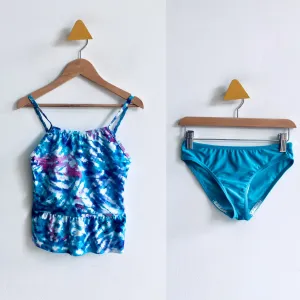 Tie Dye 2 Piece Swimsuit // 10Y