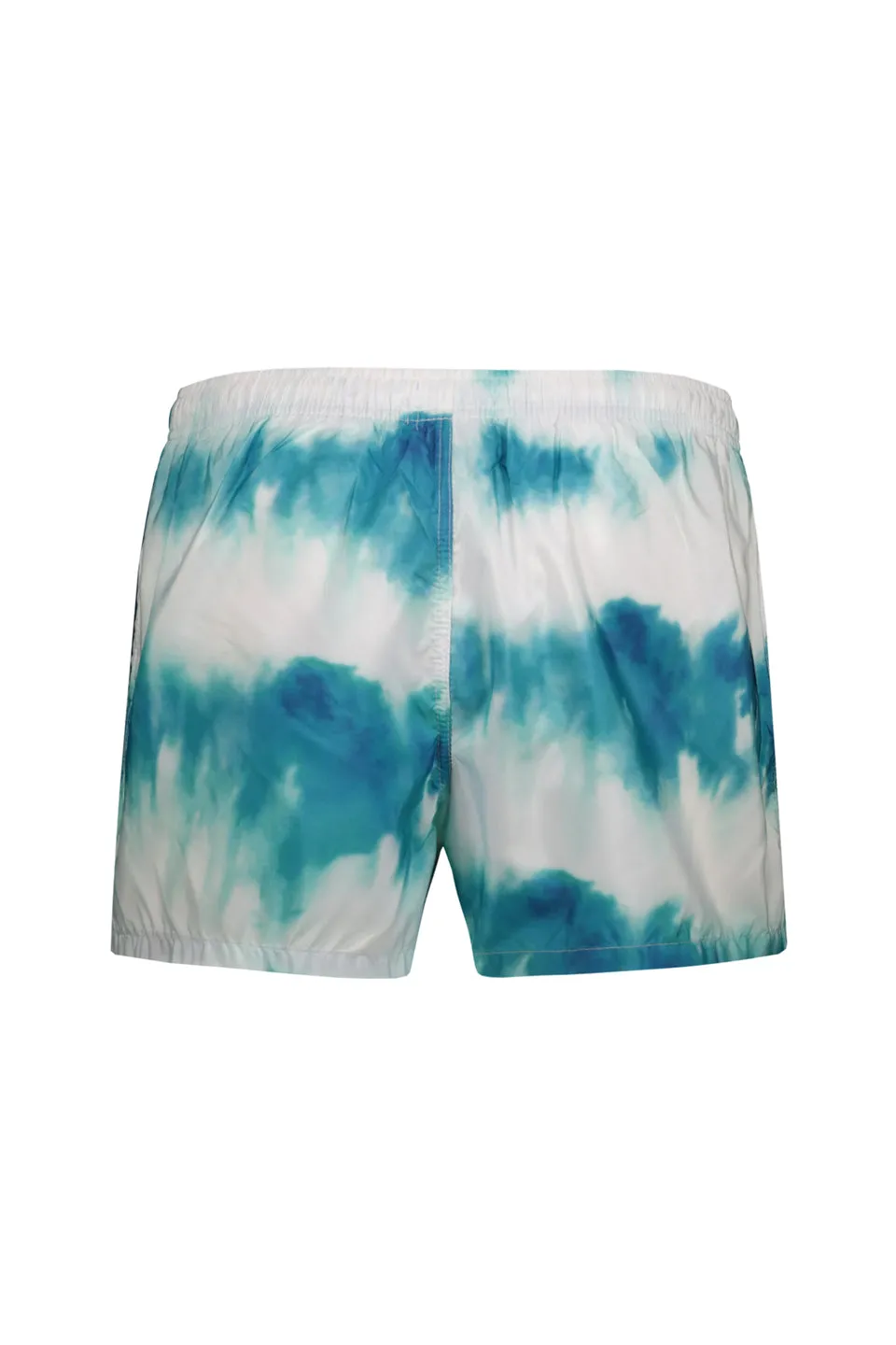 Tie Dye Swim Shorts In Light Blue