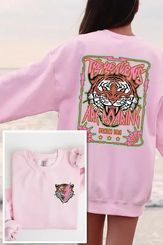 Tiger Graphic Fleece Sweatshirts