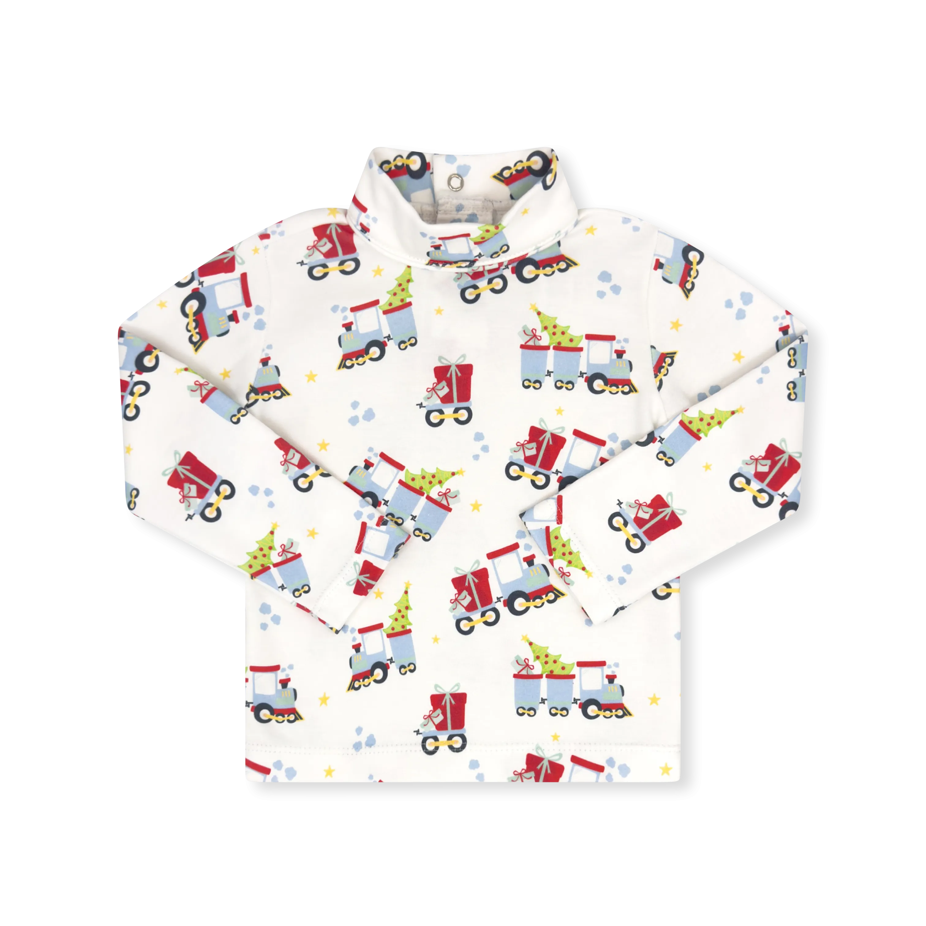 Tiny Tot Turtleneck - All Aboard, Blue