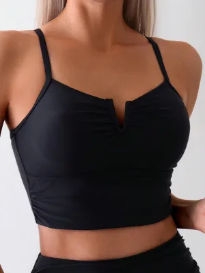 Top de Bikini Halter Unicolor para Mujer en Cherry Vibes