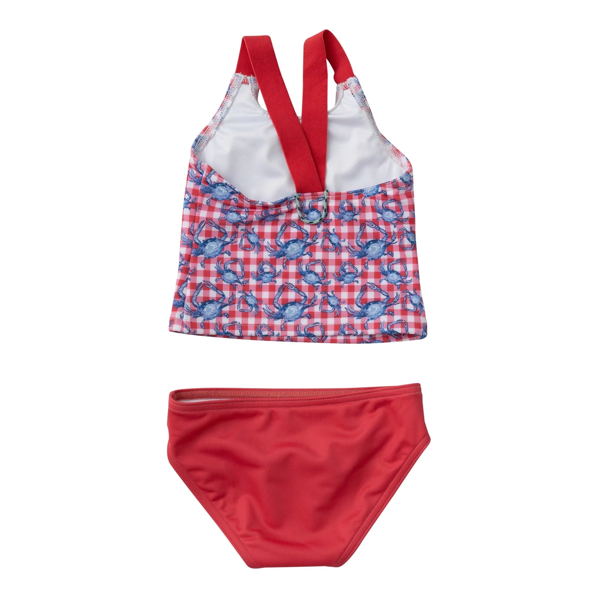 Tournament Time Tankini in Americana Crab Picnic Print