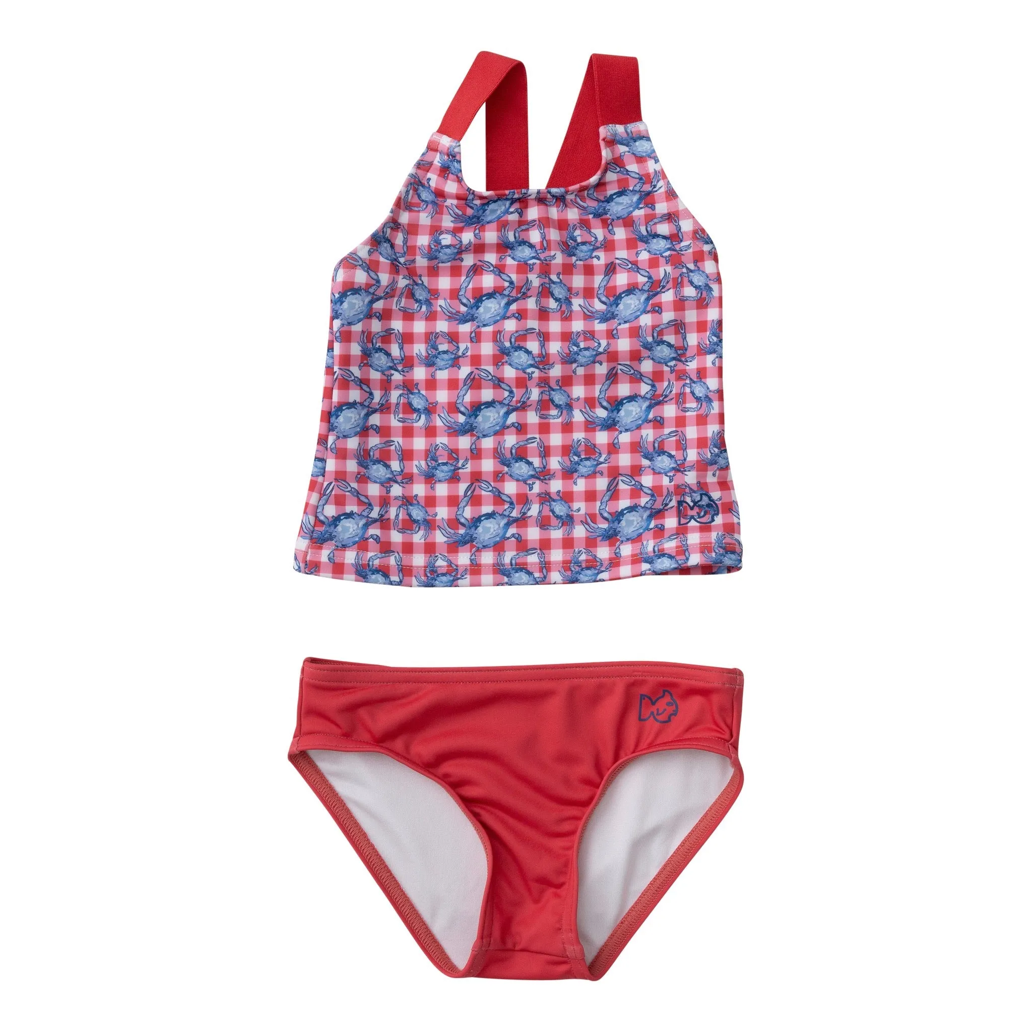 Tournament Time Tankini in Americana Crab Picnic Print