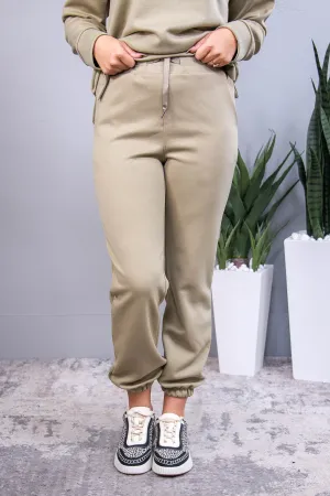 Travel Collection Malibu Light Sage Solid Joggers - PNT1742LSG