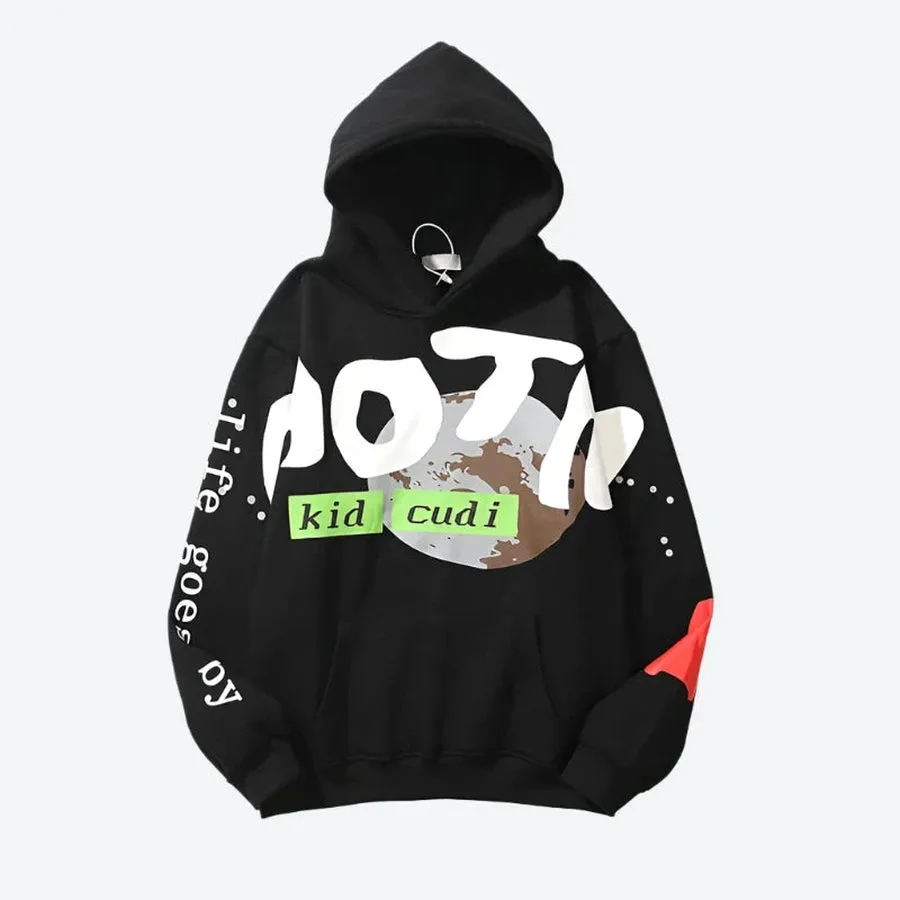 Trendy Graphic Print Hooded Sweatshirts