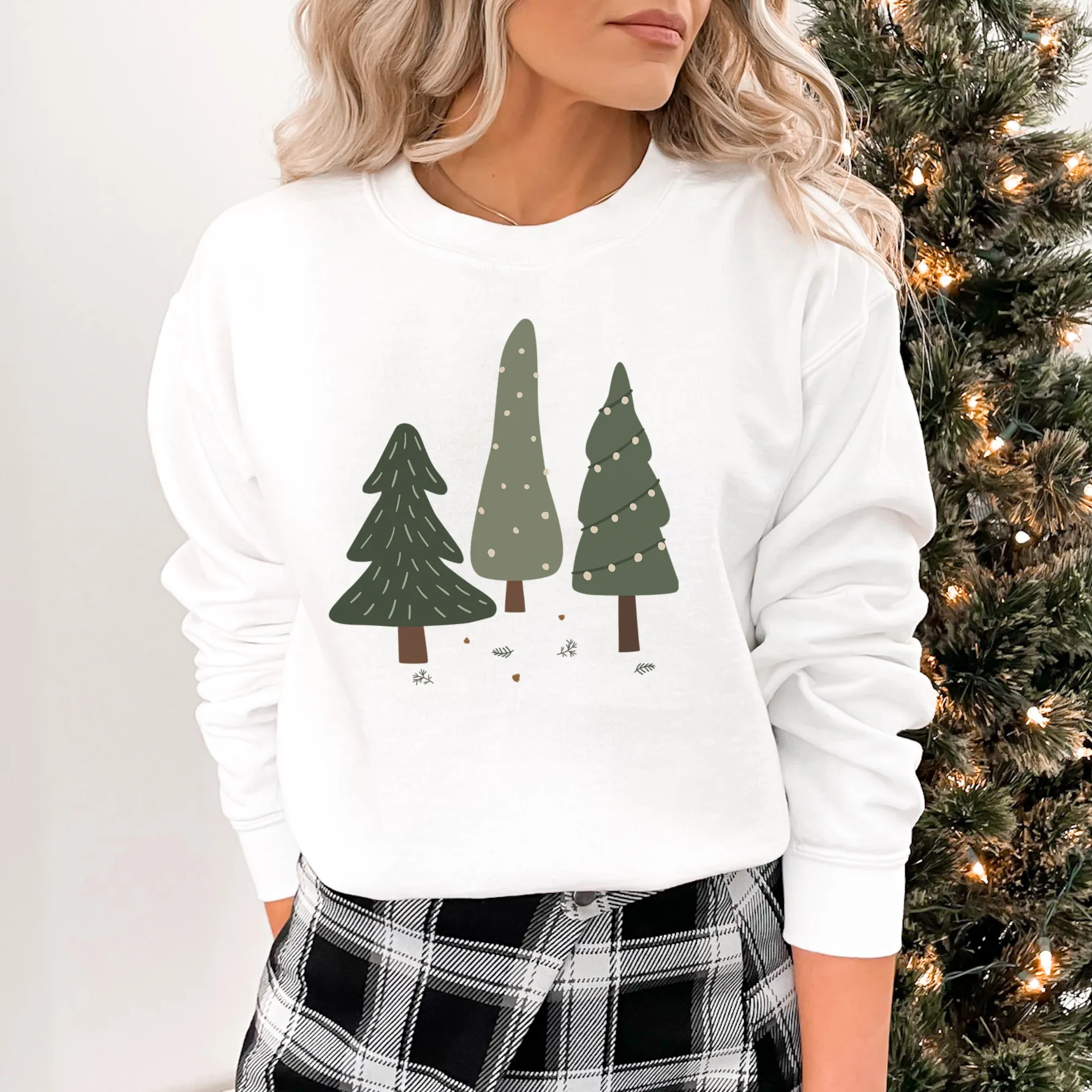 TRIPLE TREES CREWNECK CREWNECK SWEATSHIRT