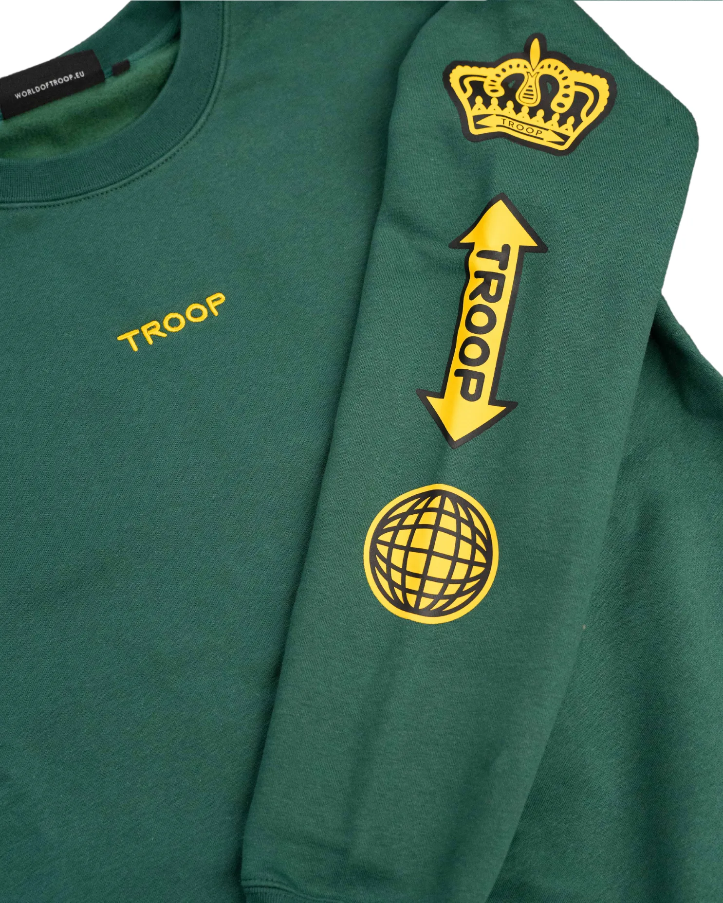 TROOP Bronxdale Crewneck Dark Fir Green