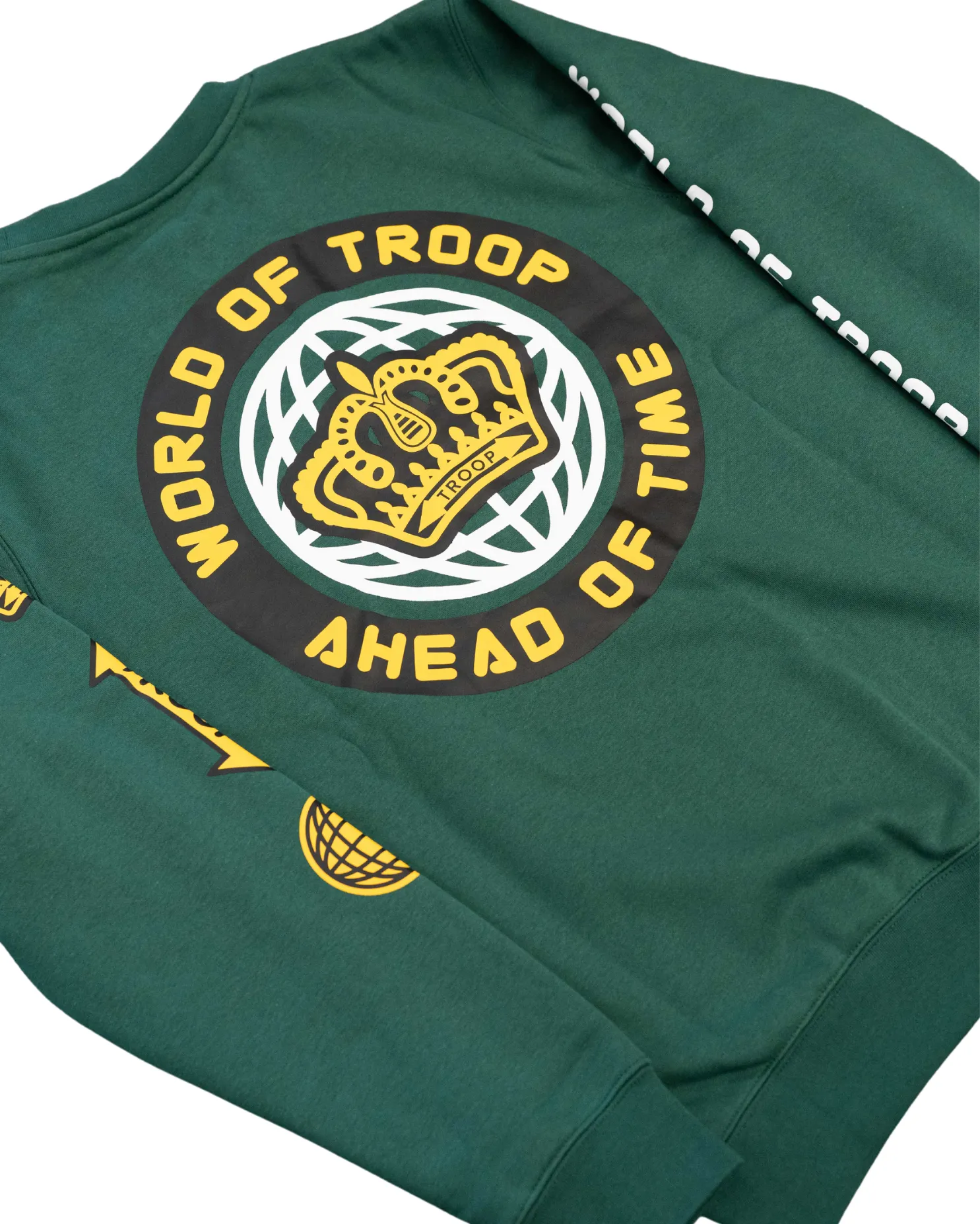 TROOP Bronxdale Crewneck Dark Fir Green