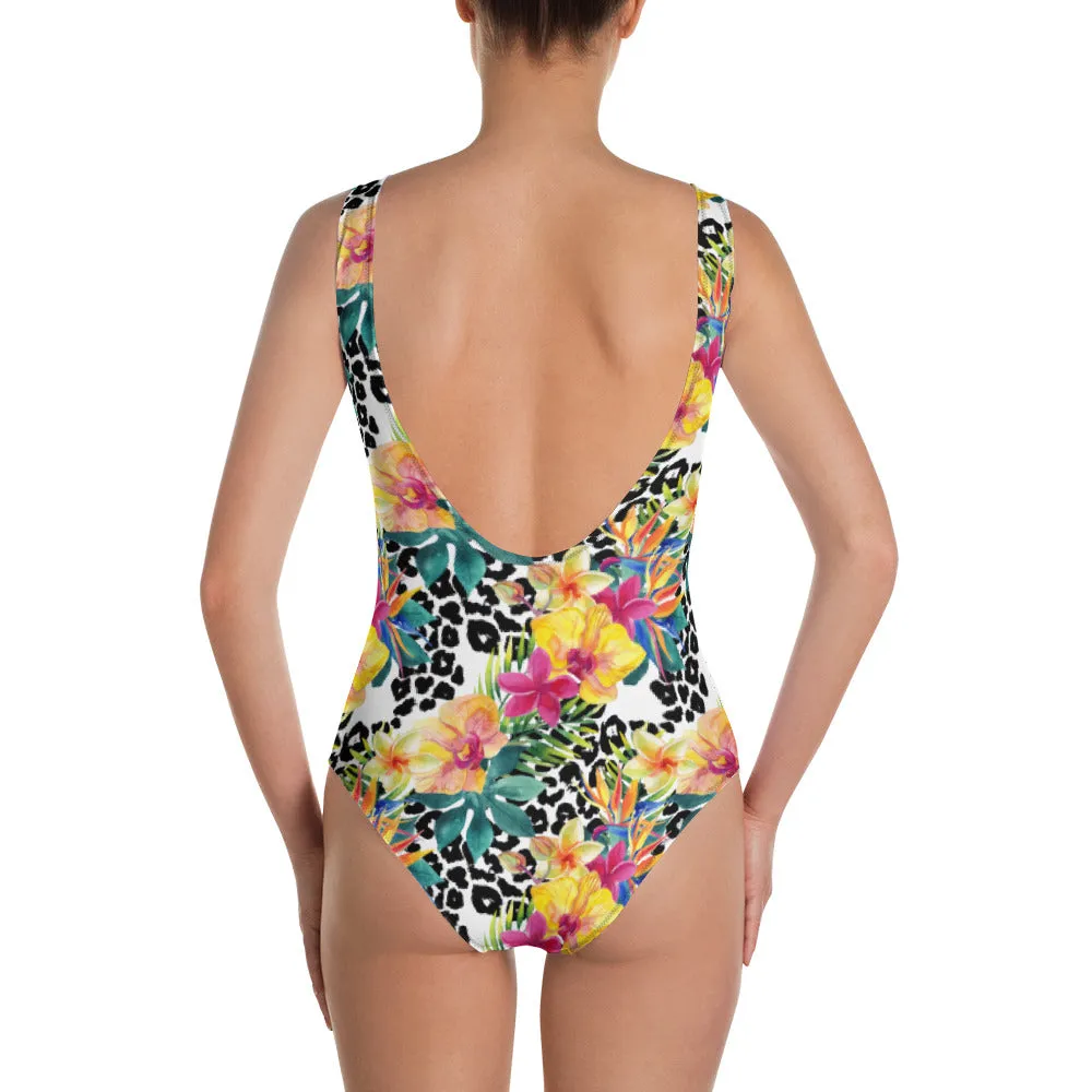 Tropical Cheetah - One-Piece Swimsuit