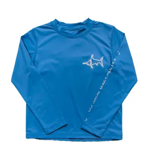 Tybee Rashguard, Medium Blue