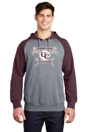 UCLL Sport-Tek® Raglan Colorblock Pullover Hooded Sweatshirt