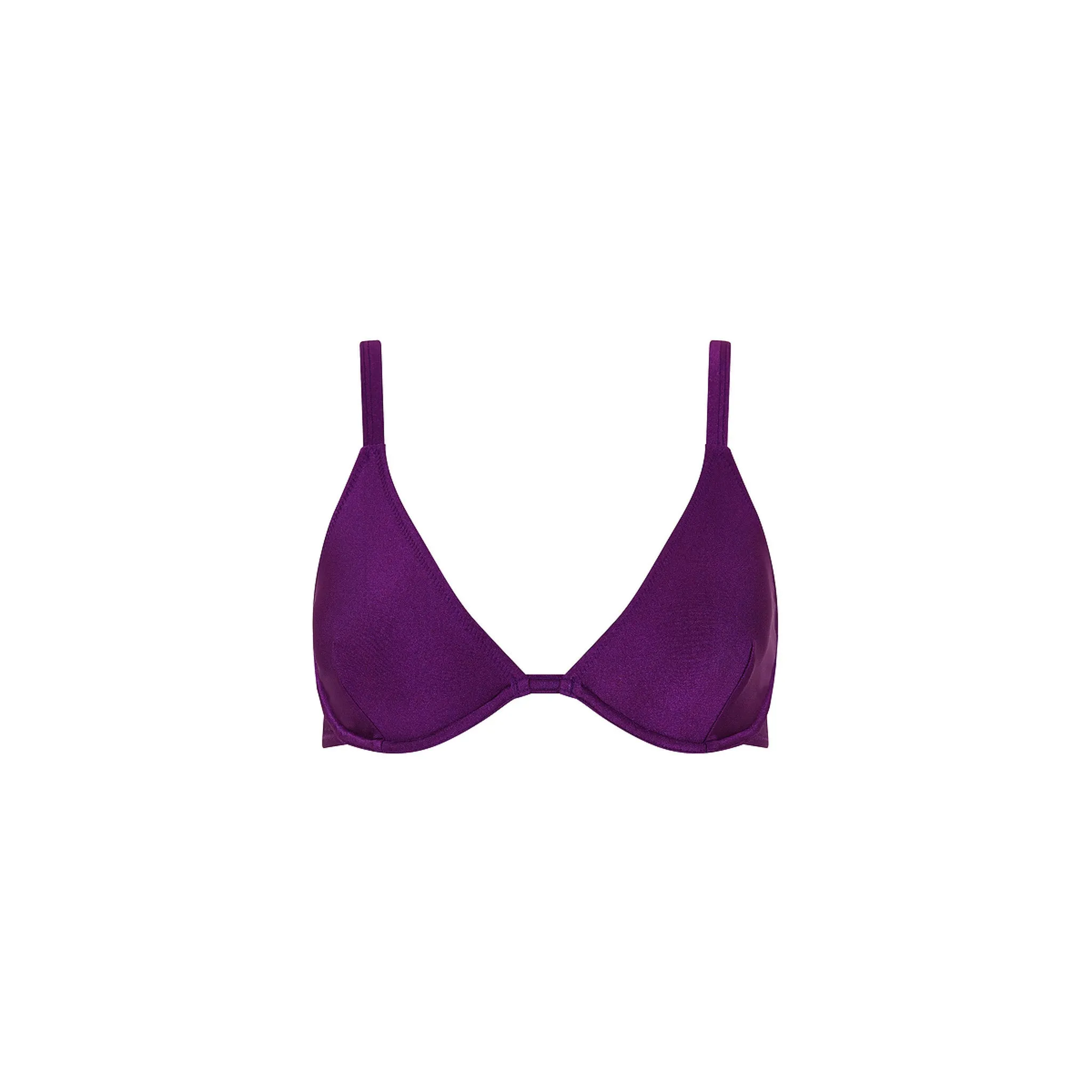 Underwire Triangle D  Cup Bikini Top - Sugar Plum