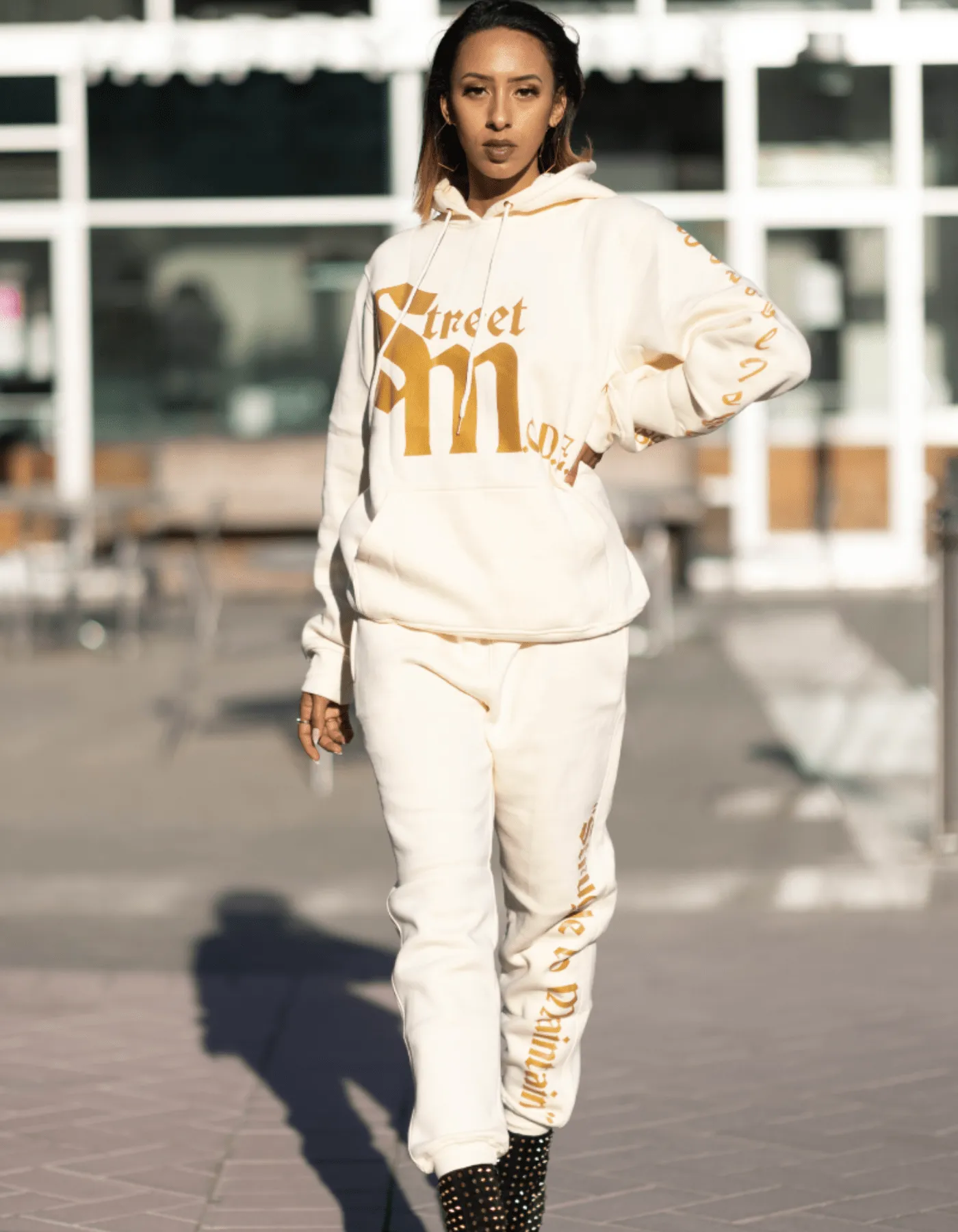 Unisex Cream Street Mode 22™ SM Joggers Set