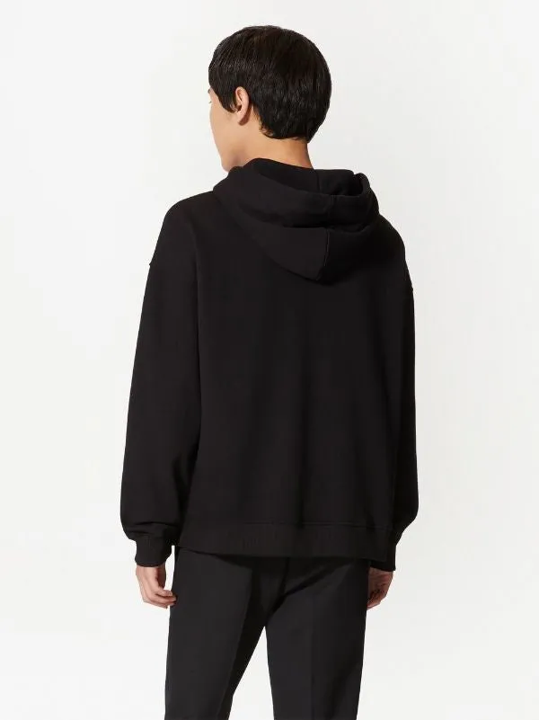 Valentino Garavani logo-print cotton hoodie