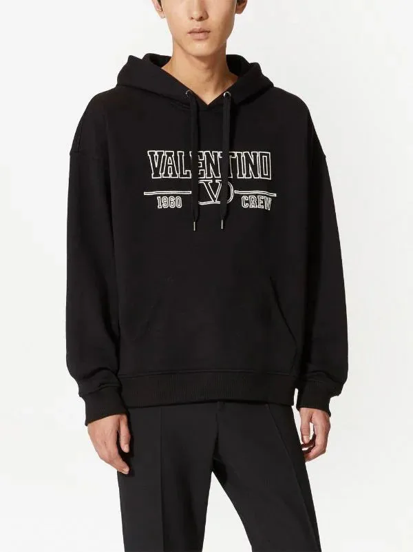 Valentino Garavani logo-print cotton hoodie