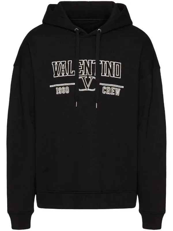 Valentino Garavani logo-print cotton hoodie