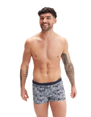 Valmilton Allover Aquashort - Navy/White