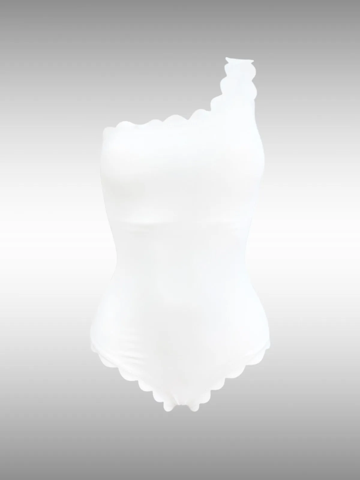 Venus White Over One Shoulder Onepiece