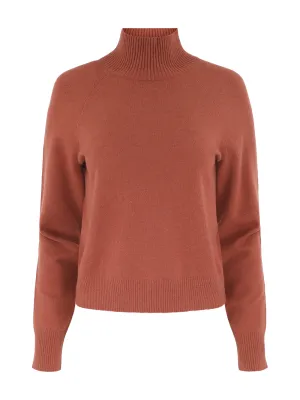 Vince Raglan Turtleneck Sweater in Rosewood