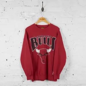 Vintage Chicago Bulls NFL Sweatshirt - Red - XL