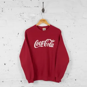 Vintage Coca Cola Sweatshirt - Red - M