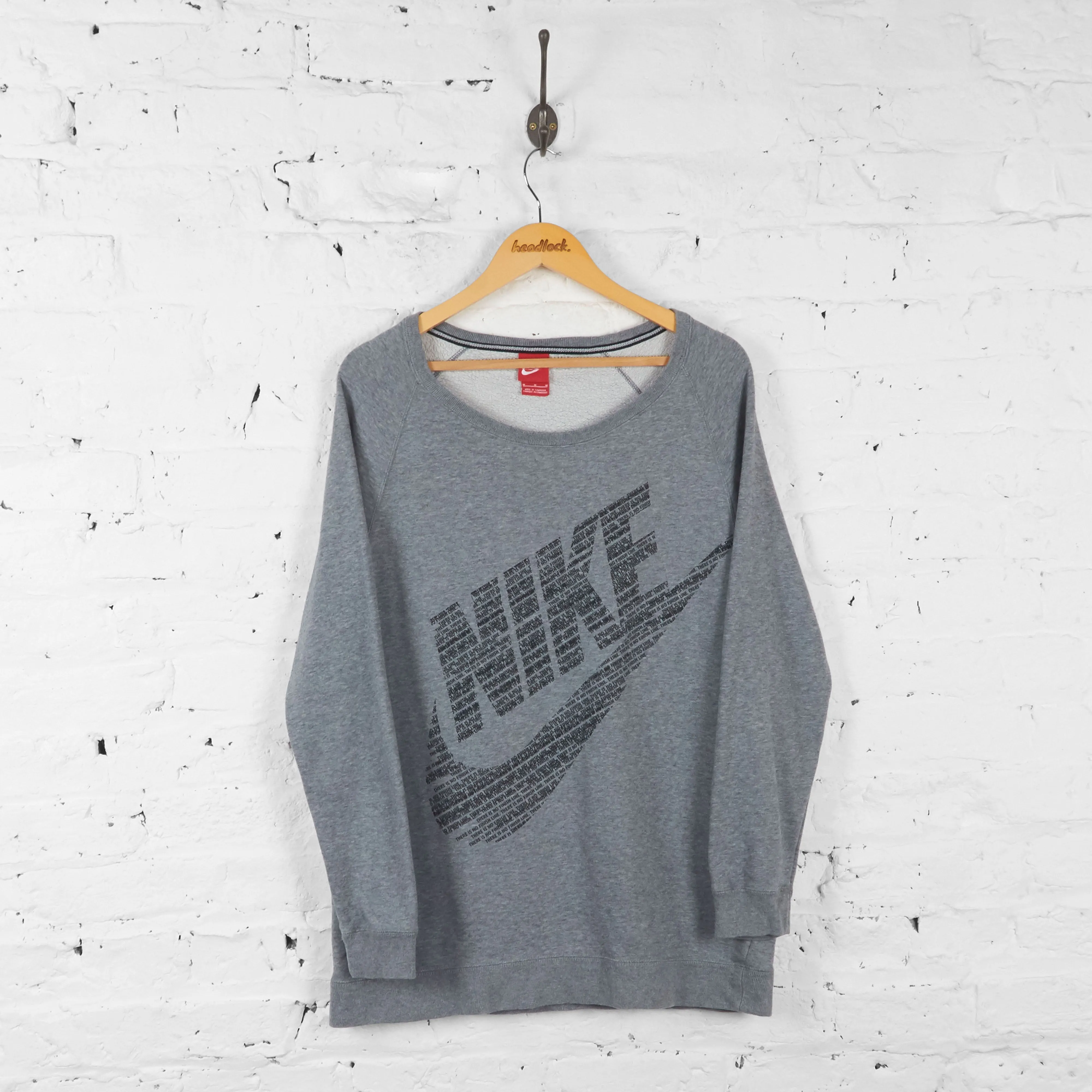 Vintage Nike Sweatshirt - Grey - M