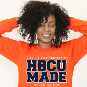 Virginia State  | VSU HBCU MADE | Orange Unisex Sweatshirts (z)