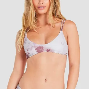 Volcom Follow The Cloud Scoop Bikini Top Eggplant - Womens