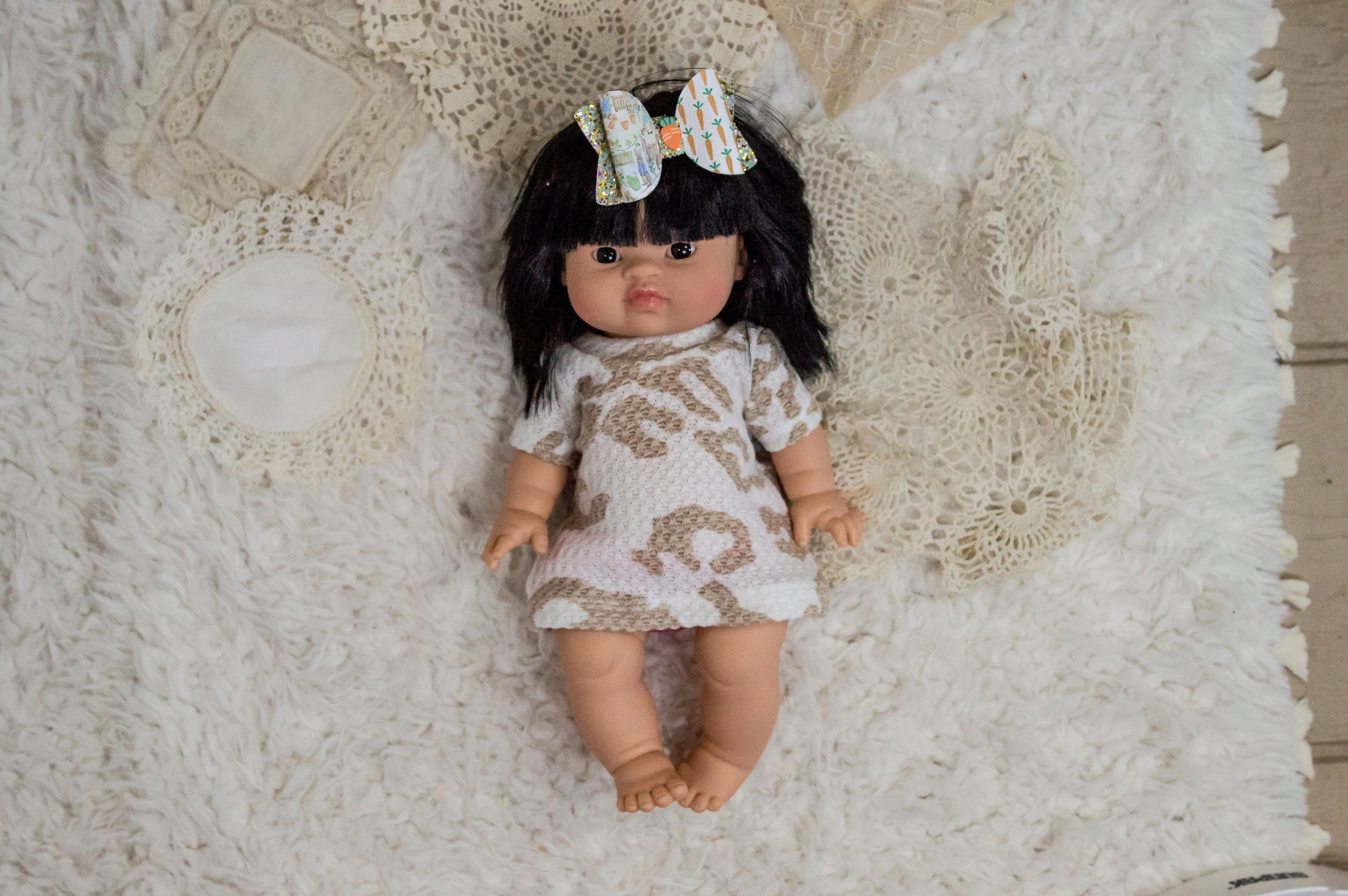 Waffle white knit dress - m21