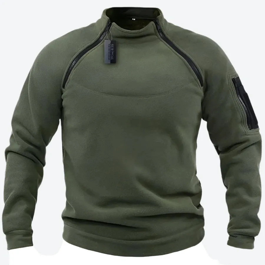 Warm High-Neck Tactical Fleece Sweatshirts