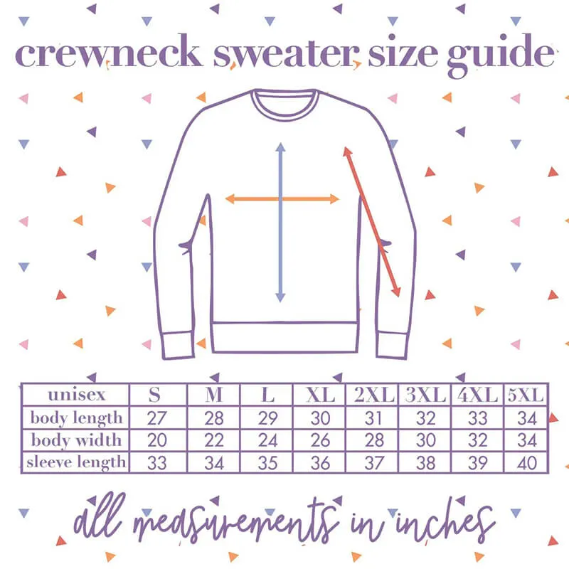 Weiner Dog Menorah Crewneck Unisex Sweatshirt