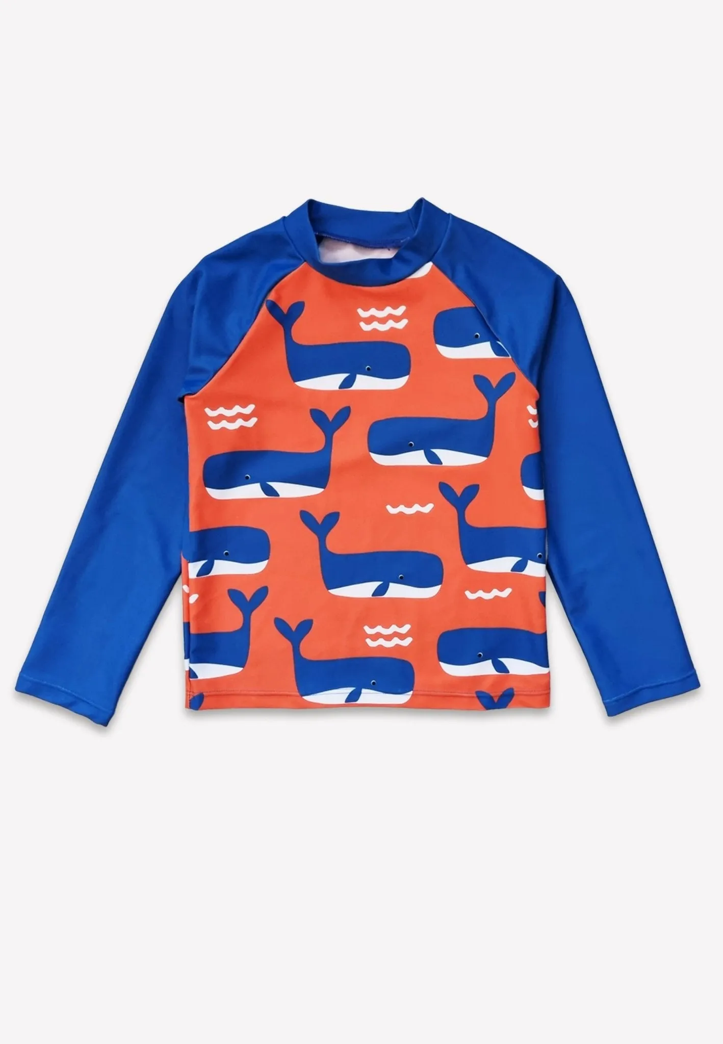 Whale Waves Print Kids' Rash Vest & Shorts Bundle