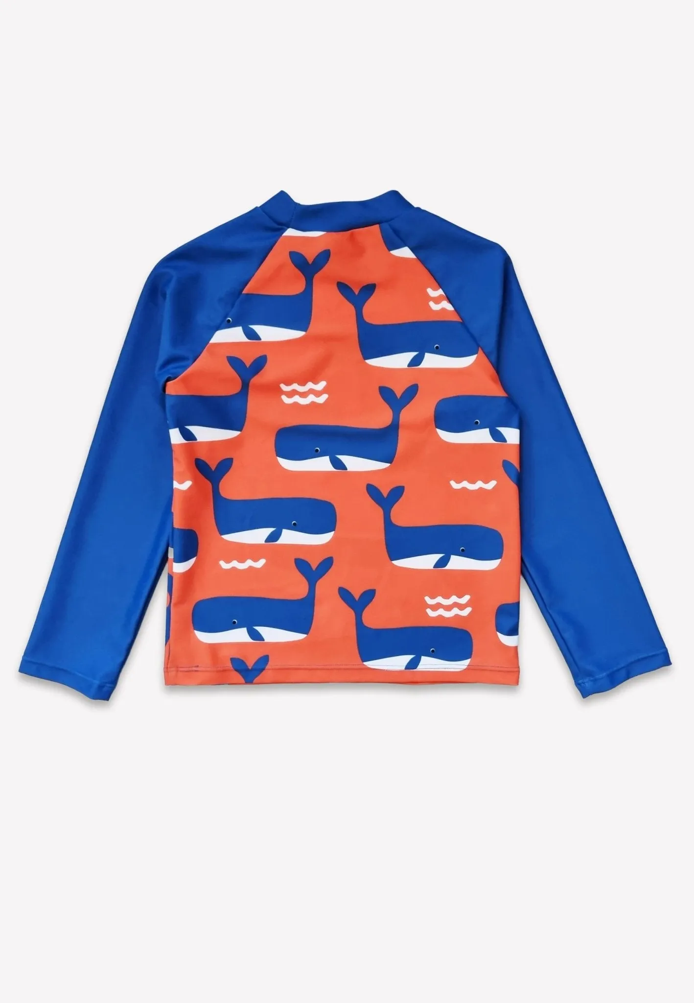 Whale Waves Print Kids' Rash Vest
