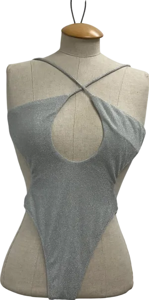 White Fox Metallic Colombia One Piece Silver UK S