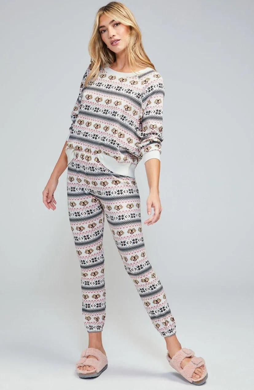 Wildfox Christmas Sweet Stitch Knox Sweatpants