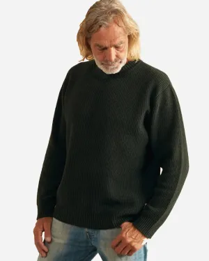 Willy Crewneck Knit - Dark Moss