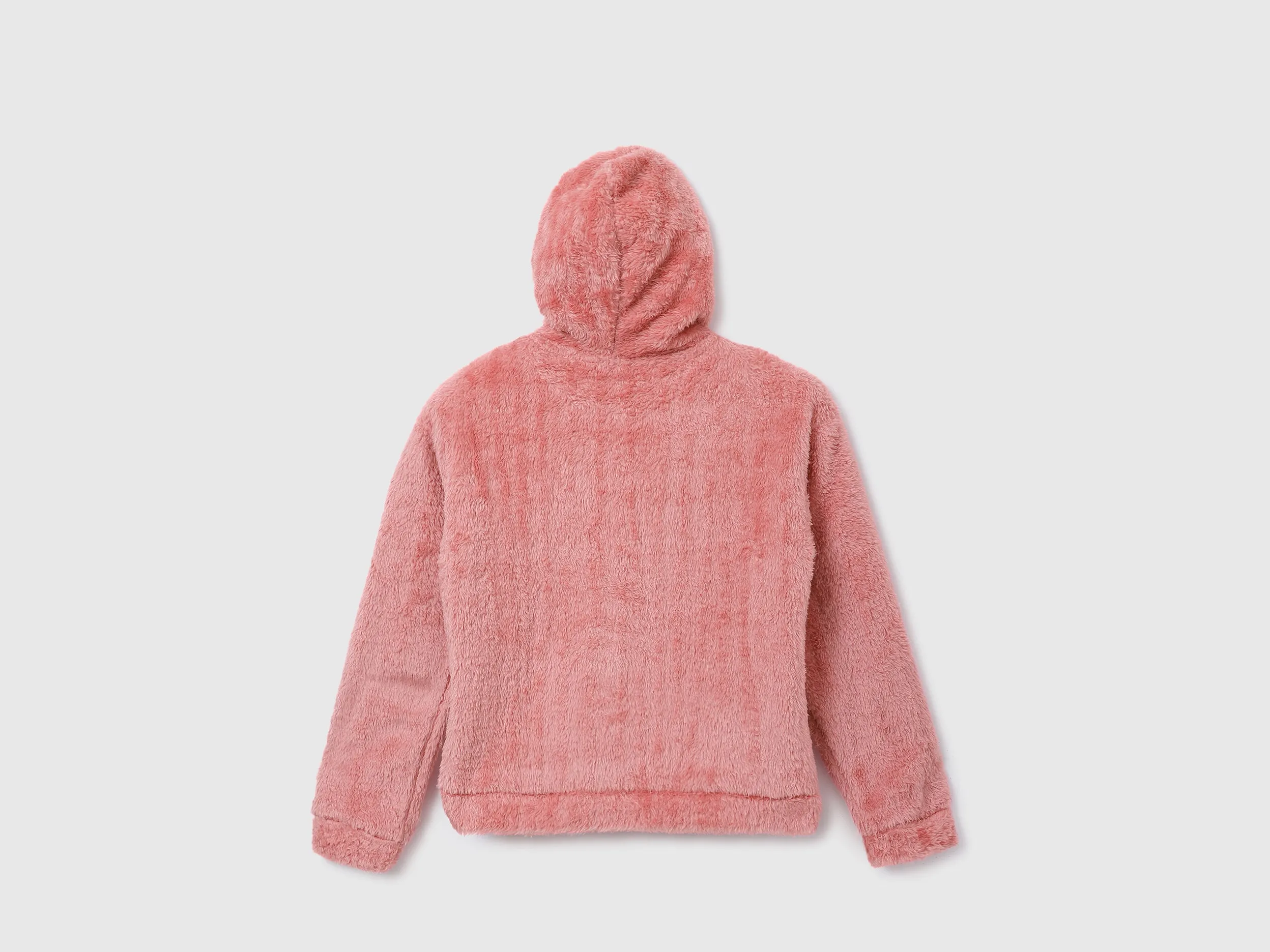 Women Solid Hooded Neck Sweatshirt