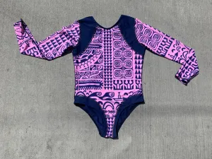 Women's Coolie-Kini Matamua Print ~ Pink / Navy