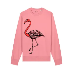 Womens Graphic Sweatshirt | Flamingo Pink
