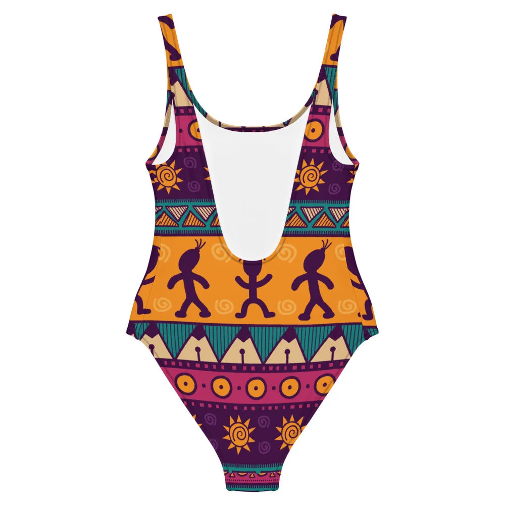 Women's Hieroglyphics One-Piece Swimsuit