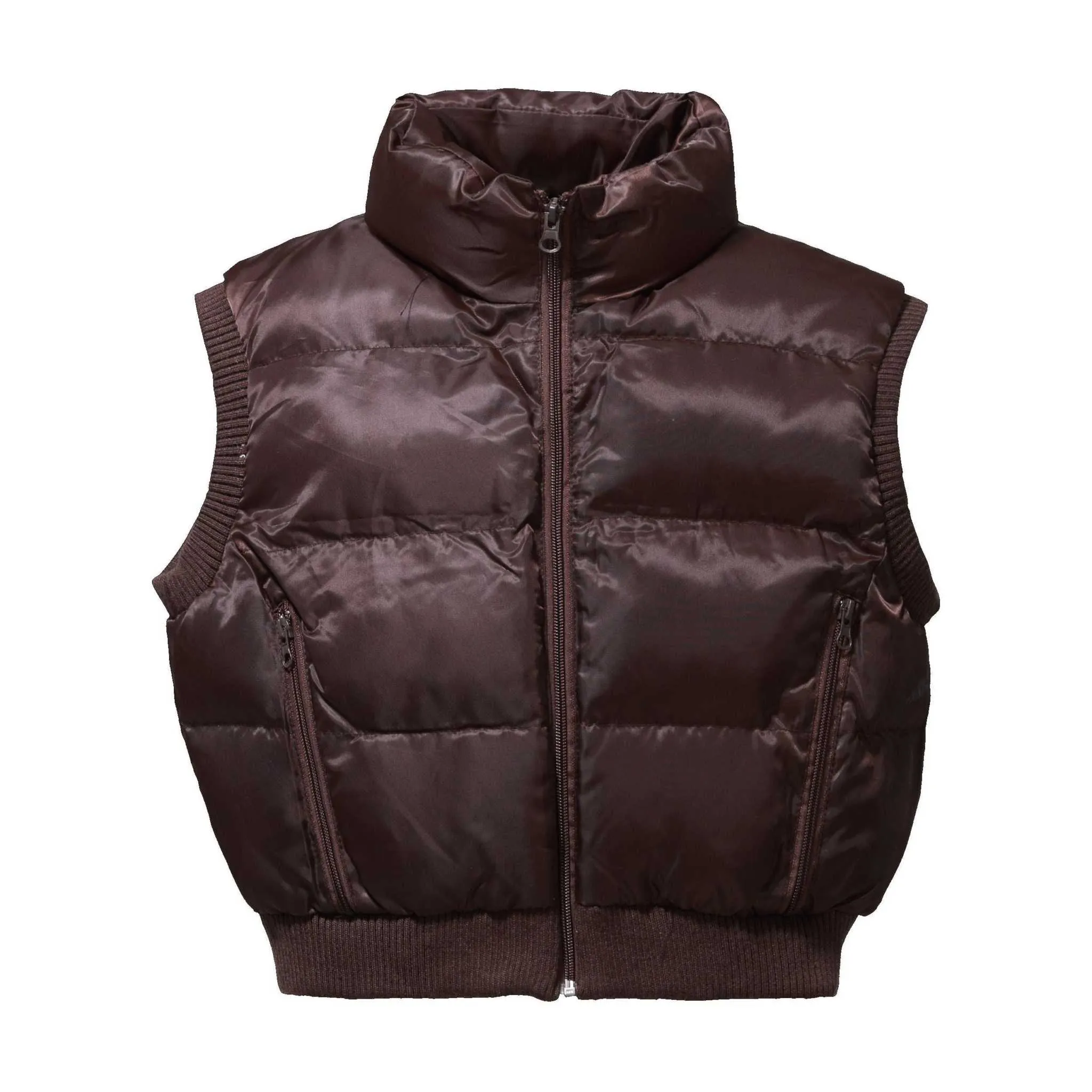 Women's Lightweight Cropped Winter Vest - Warm & Stylish Sleeveless Jacket