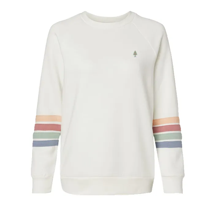 Women's Quad Stripe Crewneck